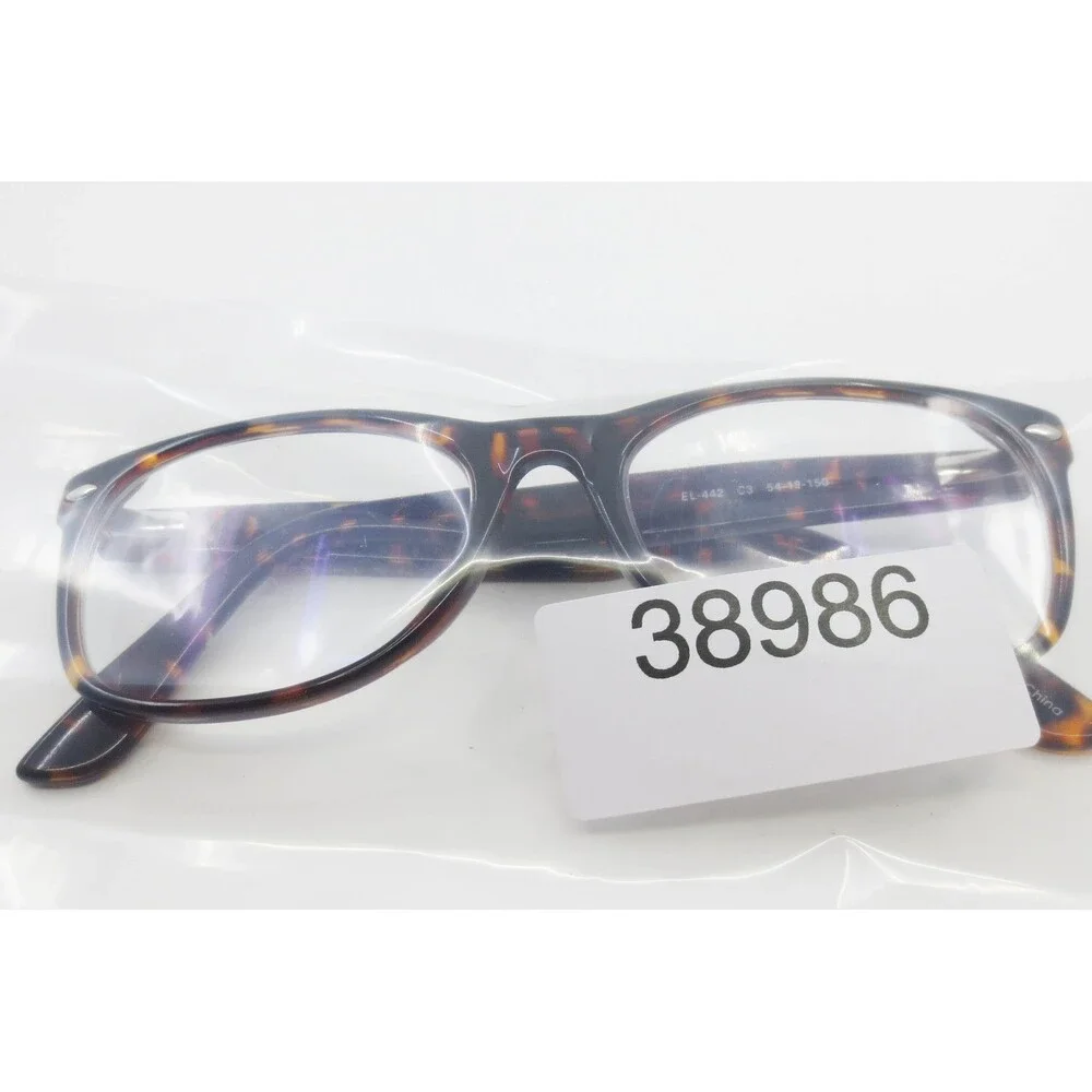 Elements Europa EL-442 C3 Tortoise Shell Rectangular Eyeglasses Frames 54-19-150